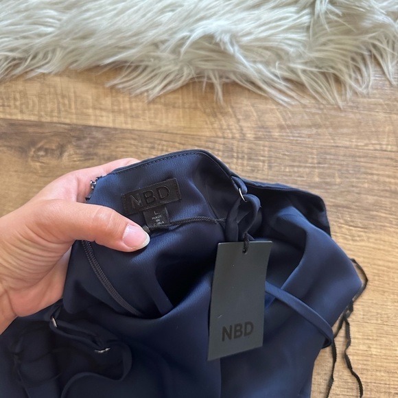 NBD Lila Gown In Blueberry - Picture 3 of 4